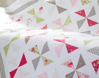 Quilt Pattern for Charm Packs PAPER Copy Pinwheel Delight Quilting Pattern for Charm Packs Scrappy Quilts
