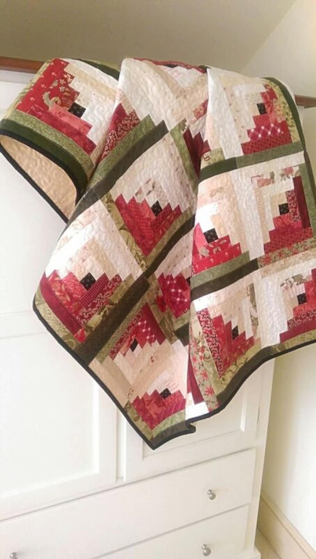 Log Cabin Quilt Patterns PDF Easy Quilt Patterns Beginner Quilt Pattern ...