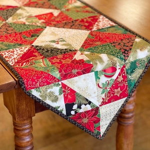 Table Runner Pattern for Charm Packs Quilt Pattern Table Runner Patterns Easy Quilt Pattern Scrappy Quilting Pattern Christmas image 1