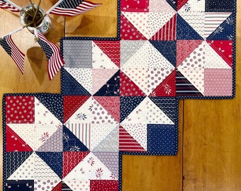 Table Runner Pattern PAPER Copy for Patriotic Stars Table Runner Pattern Quilting Pattern for Charm Packs or Scraps