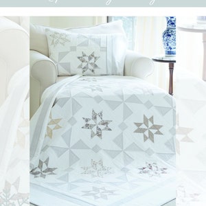 Quilt Patterns PDF Star Quilt Pattern with Jelly Roll Easy Quilt Patterns with Scraps Farmhouse Quilting Pattern & BONUS Pillow Sham Pattern image 10