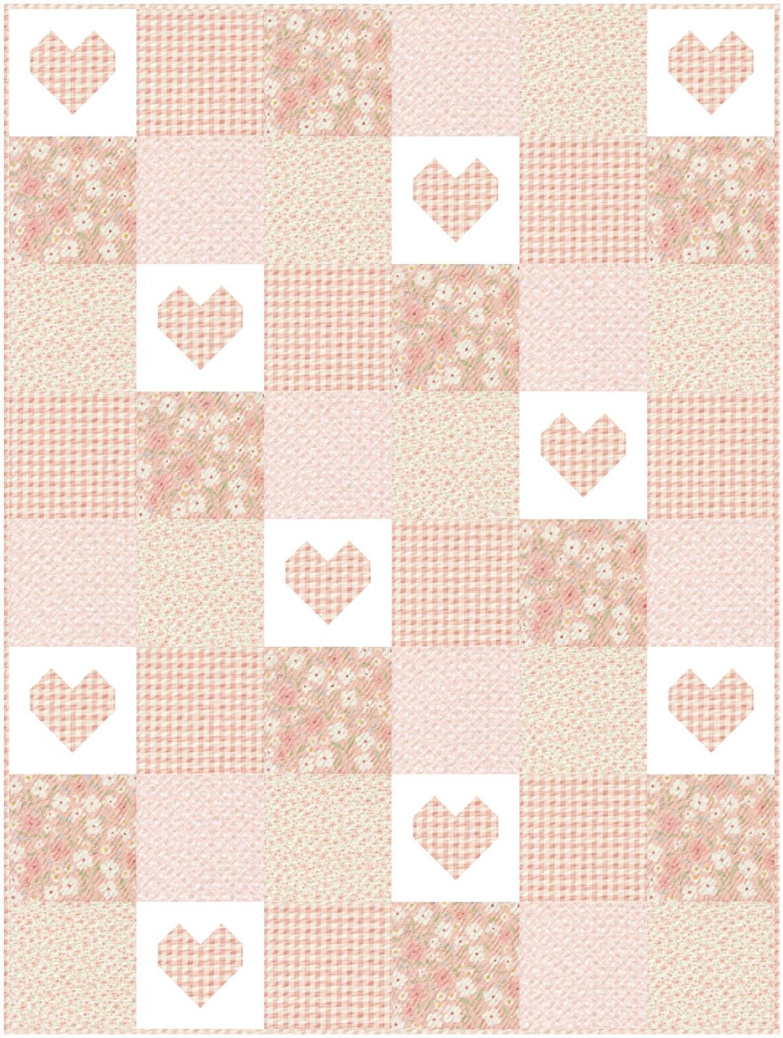Pattern 10142 Baby Quilt Patterns PAPER Copy Easy Quilting Pattern Patchwork of Love ...