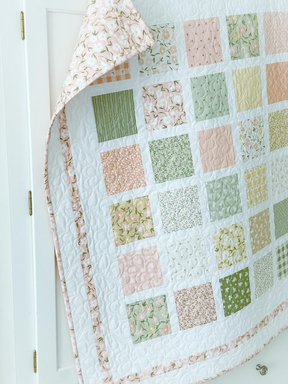 Quilt Pattern for Charm Packs Charmingly Quilt Pattern for Baby Quilt Patterns to Bed Quilts 4 Sizes Easy Quilting Pattern for Beginners PDF