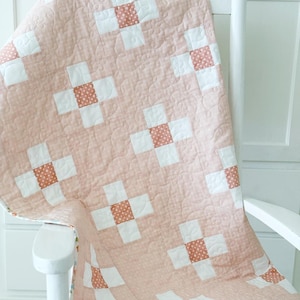 Baby Quilt Patterns PDF Easy Quilting Patterns for Beginners Girl Quilt Pattern Blossom by Maple Cottage Designs