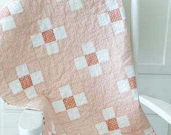 Baby Quilt Patterns PDF Easy Quilting Patterns for Beginners Girl Quilt Pattern Blossom by Maple Cottage Designs