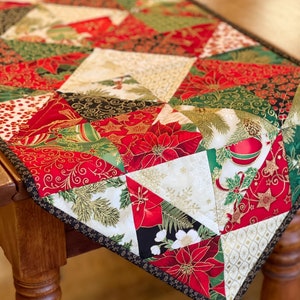 Table Runner Pattern for Charm Packs Quilt Pattern Table Runner Patterns Easy Quilt Pattern Scrappy Quilting Pattern Christmas image 2