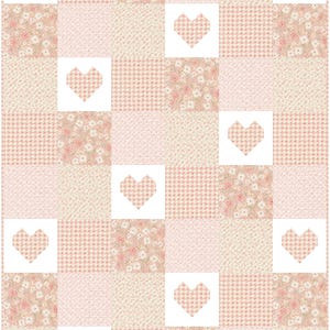 Baby Quilt Patterns PDF Easy Quilting Pattern Patchwork of Love Quilt Pattern for Baby Quilts to Wedding Quilts image 5