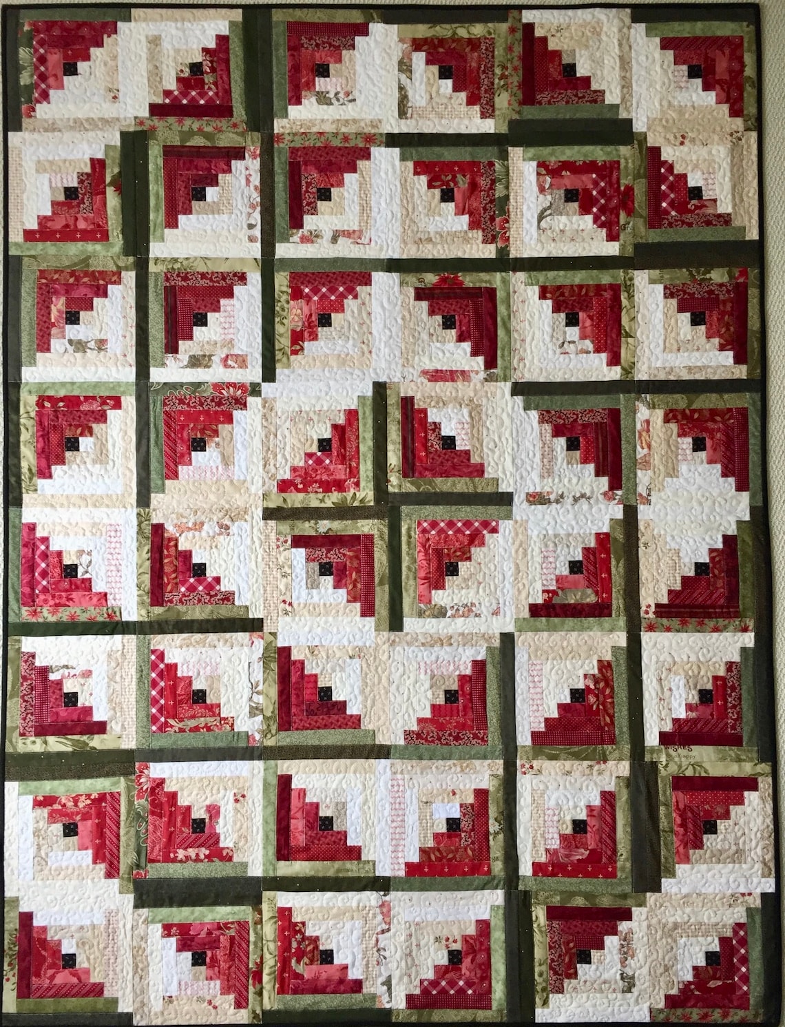 Log Cabin Quilt Patterns PDF Easy Quilt Patterns Beginner Quilt Pattern ...