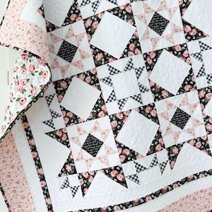 Quilt Patterns PDF Baby Quilt Pattern Easy Quilt Patterns Star Quilting Pattern Country Grace Quilt Pattern