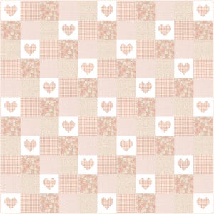 Baby Quilt Patterns PDF Easy Quilting Pattern Patchwork of Love Quilt Pattern for Baby Quilts to Wedding Quilts image 6