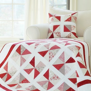 Quiltmuster PDF Charm Pack Quiltmuster für Anfänger Quiltmuster Baby Quiltmuster Windrad Quilt Easy Quilting Patterns