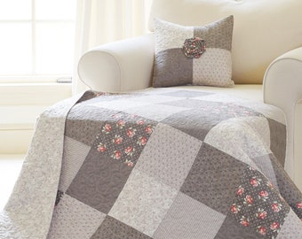 Quilt Patterns PDF Easy Quilt Patterns for Beginners & BONUS Free Pillow Pattern Farmhouse Quilts Bella Rose Quilt Pattern