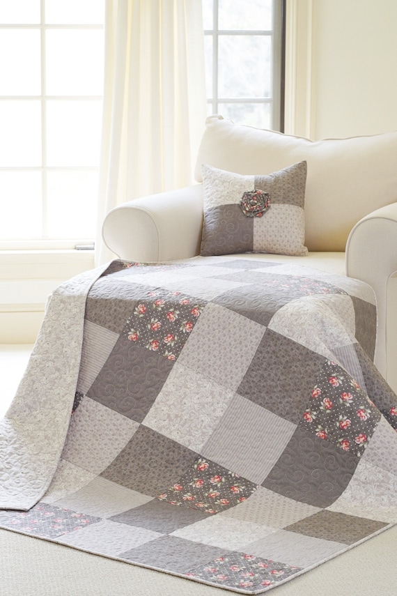 Quilt Patterns PDF Easy Quilt Patterns for Beginners & BONUS Free Pillow  Pattern Farmhouse Quilts Bella Rose Quilt Pattern 