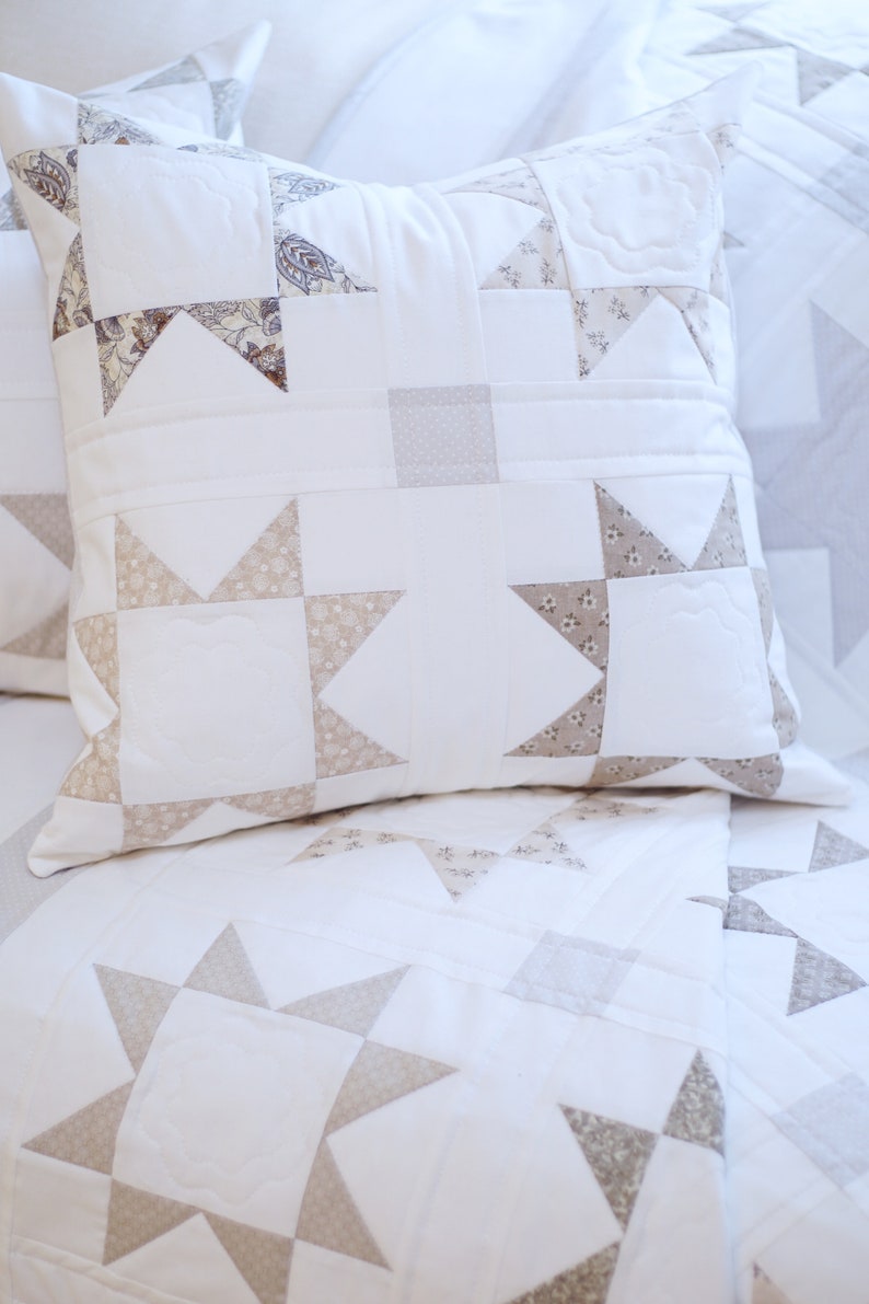 Star Quilt Patterns Pdf And Free Pillow Pattern Easy Quilt Etsy