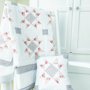 Baby Quilt Pattern Paper Copy - Starlit Dreams Quilt Pattern & Pillow Pattern