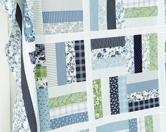 Quilt Pattern Jelly Roll Friendly Quilting Pattern Scrappy Friendly Beginner Quilt Pattern Neighborly PDF