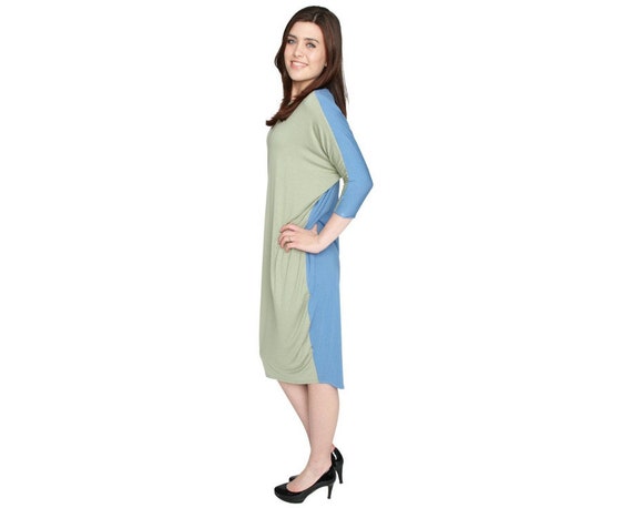 BabyO Womens Long Sleeve Comfy Cover-Up Midi Dress