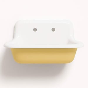 WALL MOUNTABLE! 24" x 18" Single Bowl Reproduction Farmhouse Sink - La Luna Amarilla
