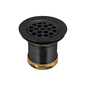 2&quot; Grid Style Drain Matte Black
