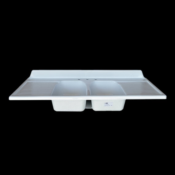 60 X 25 Double Bowl Drainboard Farmhouse Sink Reion Model Dbdw6025 60 X 25 Double Bowl, Farmhouse Sinks With Drainboards