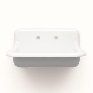 WALL MOUNTABLE! 30&quot; x 18&quot; Single Bowl Reproduction Farmhouse Sink - Summit Gray