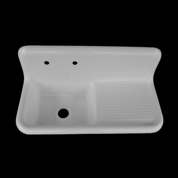 42 X 20 Single Bowl Right Drainboard Farmhouse Sink Reproduction