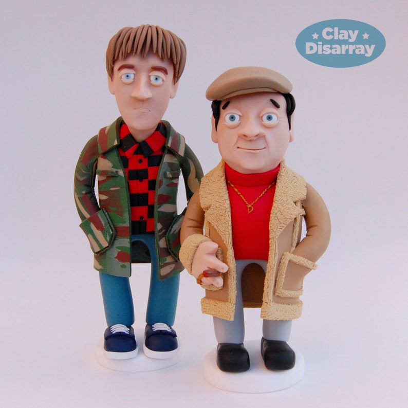 Del Boy and Rodney Trotter Clay Figurines Only Fools & Etsy UK