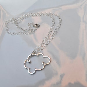 With Your Head in the Clouds....Sterling Silver Cloud Necklace image 4
