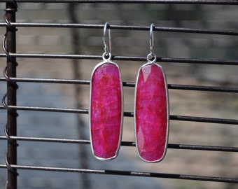 Red Ruby Earrings