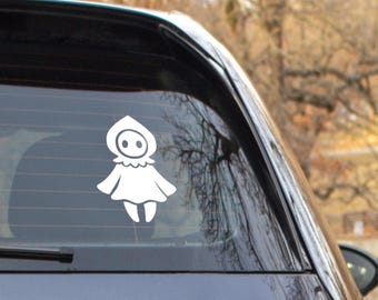 Calcomanía de Monstruo de Flatwoods: Simpática pegatina de Críptido Alienígena / Vinilo OVNI para Ventana de Auto, Regalo de Rarezas Alternativas Espeluznantes