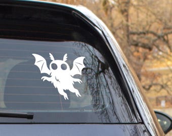 Calcomanía para coche de Mothman: vinilo de murciélago críptico - Decoración gótica alternativa