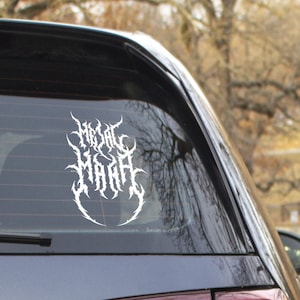 Metal Mama Mom Rock Alt goth coche calcomanía vinilo personalizado ventana pegatina