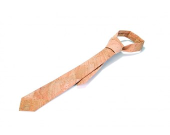 Cork Tie - FREE SHIPPING WORLDWIDE - Eco-friendly Vegan Gift Idea - Exclusive Tie