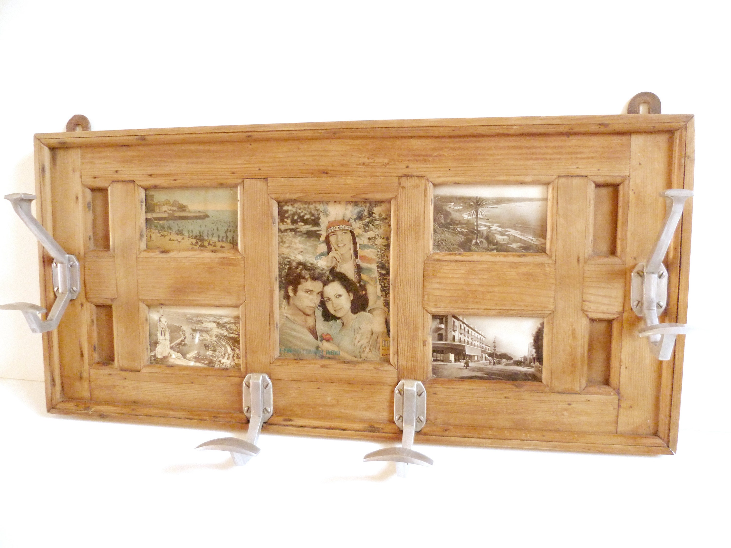 Grand Millésime Français Larmbled Coat Rack Portmanteau Années 1940 Art Déco Casablanca