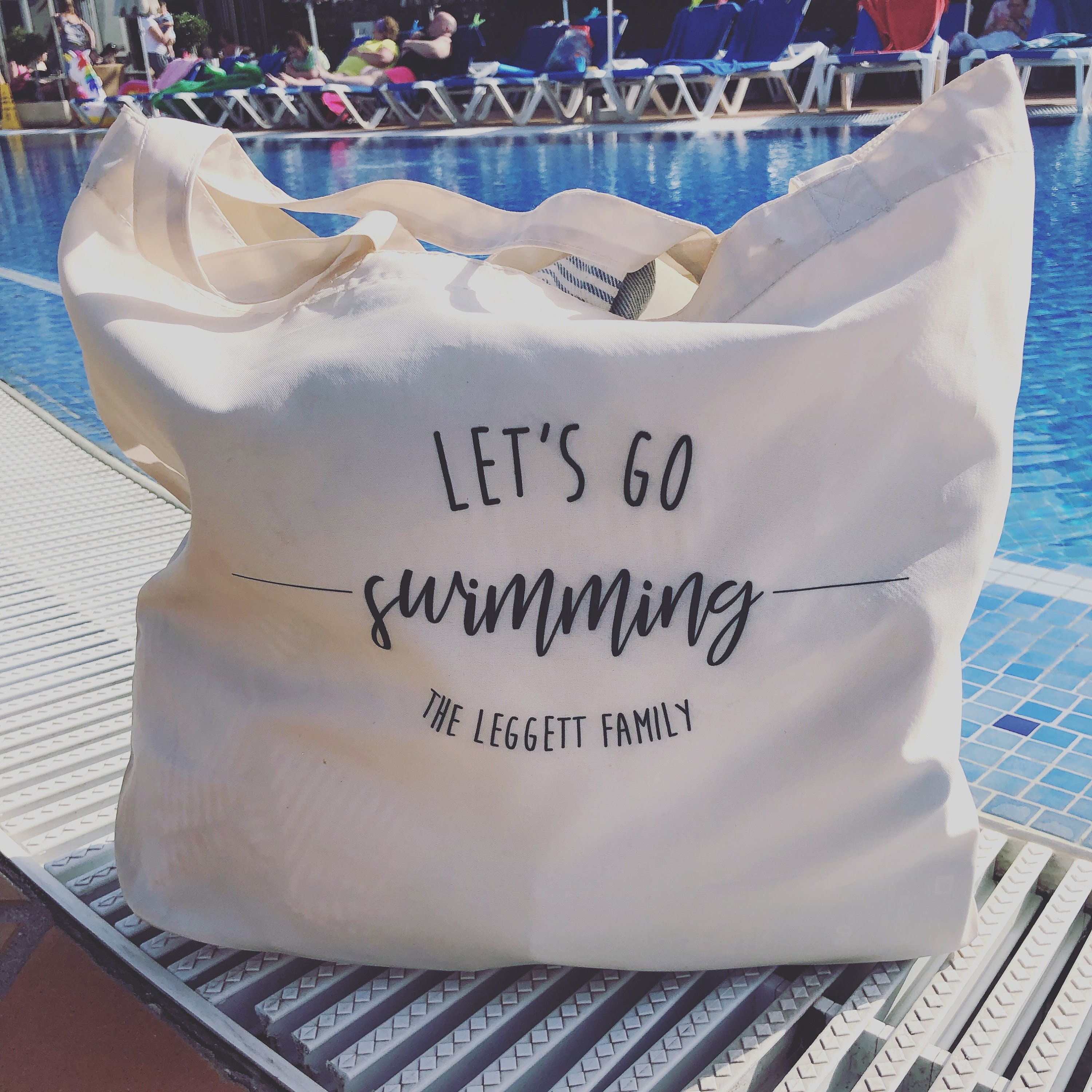 Personalised beach bag Etsy