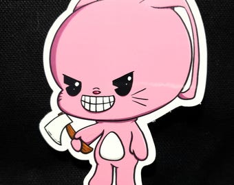 Yuno Gasai Bunny Costume Laminated Sticker Future Diary Mirai Nikki Anime