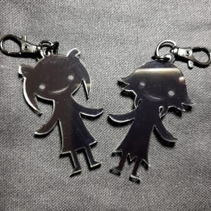 Shadow Friends Maka and Crona Soul Eater Anime Acrylic Keychains