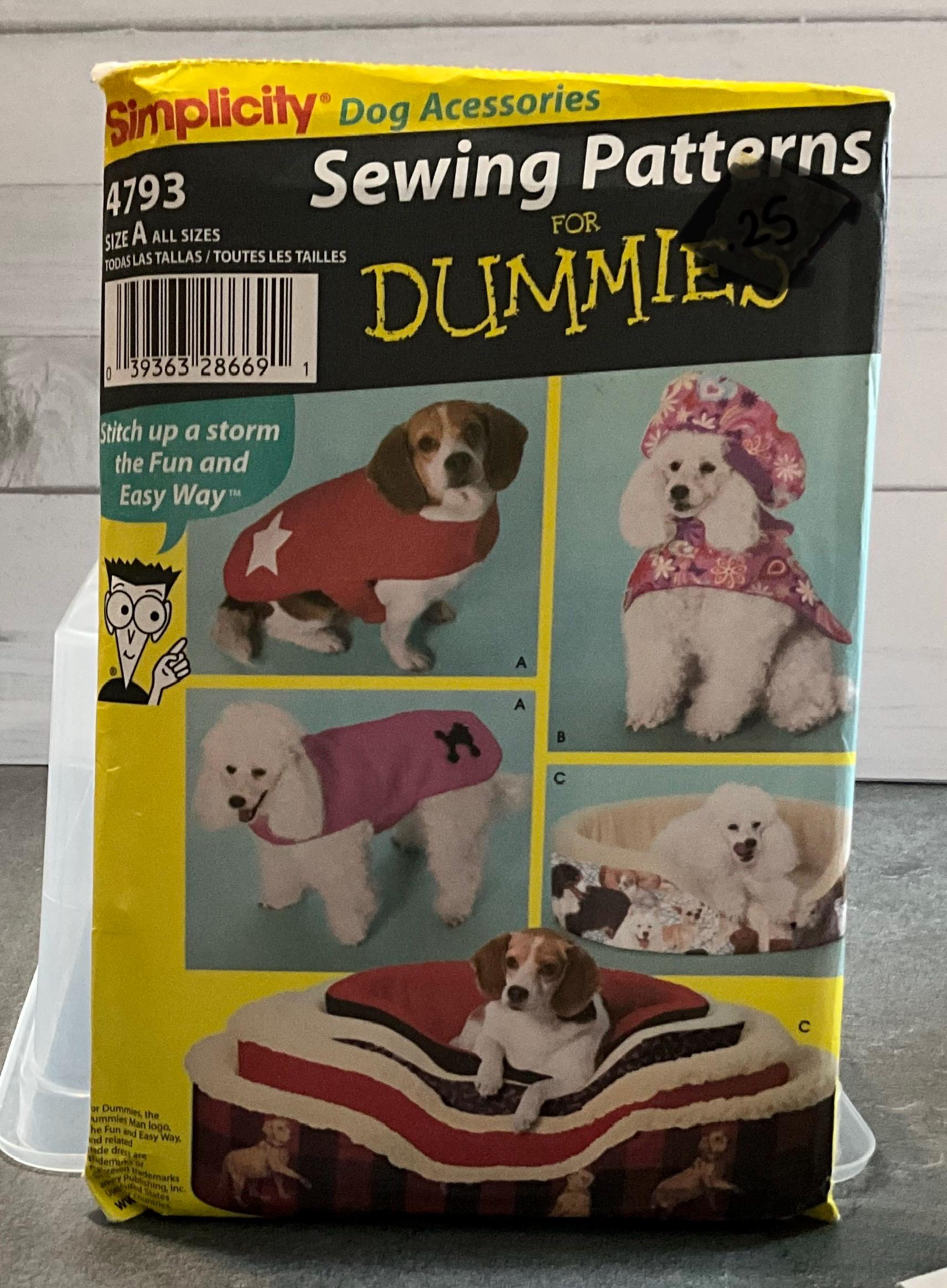 Simplicity 4793 Dog Accessories Pattern. - Etsy
