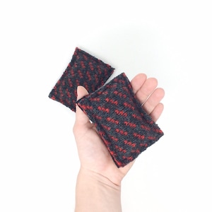 Wool Pocket Hand Warmers,  READY TO SHIP, Rice Hand Warmers, Eco Friendly, Reusable, Red Rice Pocket Hand Warmers