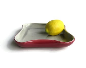 Red Wing Pottery Serving/Trinket Dish; Red Wing Art Pottery, Red Wing Dinnerware, Red Wing Dish, Red Wing Tray, MCM Art Pottery