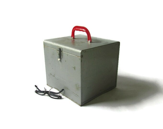 File Box, Vintage File Box Portable File, Vintage Office Equipment