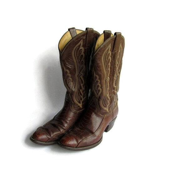 ostrich leg cowboy boots