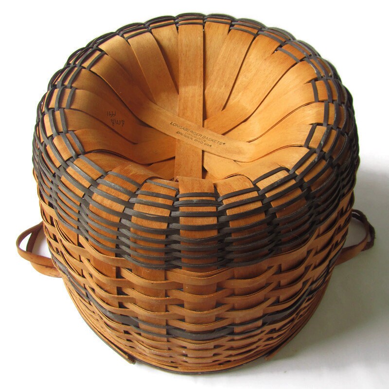 Longaberger Basket 1991 Longaberger Bushel Basket Etsy