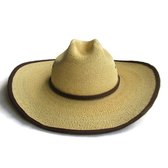 Wrangler Cowboy Hat; Wrangler Mexican Palm Leaf C… - image 4
