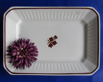 Wedgwood & Co. (Enoch Wedgwood) Ironstone Platter; Tea Leaf Pattern, 1860-1964