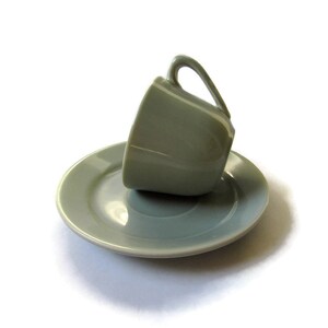 Bauer Cup & Saucer, Bauer Pottery Company; Bauer La Linda, Bauer El Chico, California Pottery, Early California Pottery, MCM Pottery