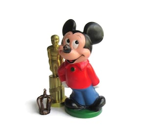 Mickey Mouse Coin Bank; Mickey Mouse Piggy Bank, Walt Disney Productions Coin Bank,  Vintage Mickey Mouse, Vintage Walt Disney Productions