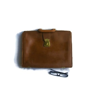Wear Best SofTAN Attache/Briefcase; Attache, Briefcase, Expandable Briefcase, Cowhide Briefcase, Leather Briefcase, Vintage Briefcase