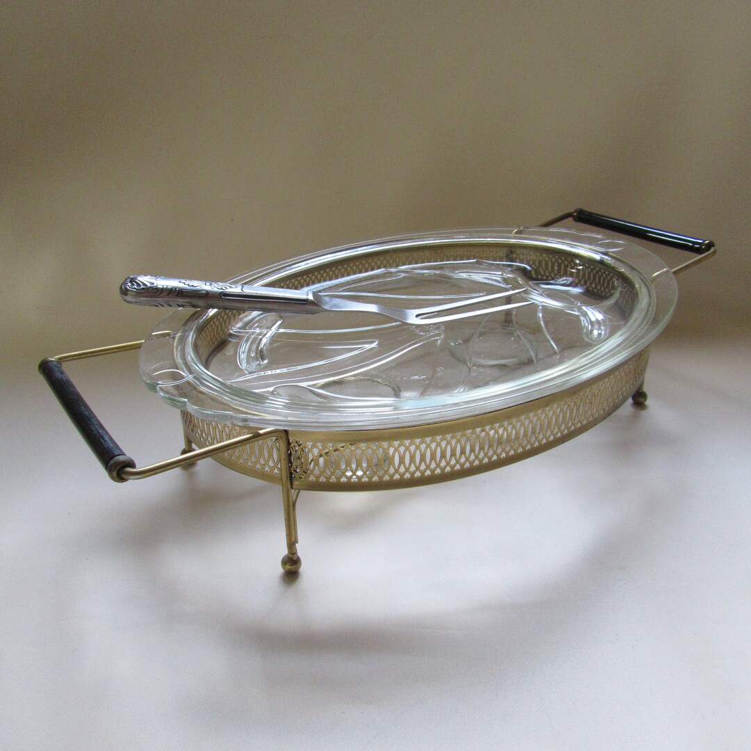 Pyrex Chafing Dish With Stand Pyrex Catering Dish, Pyrex Serving Dish