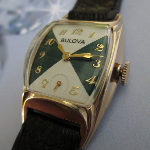 Wrist Watch; Vintage Wrist Watch, Bulova Wrist Watch, 1953 "Trident", Men's, Fully Serviced, Tuxedo Dial